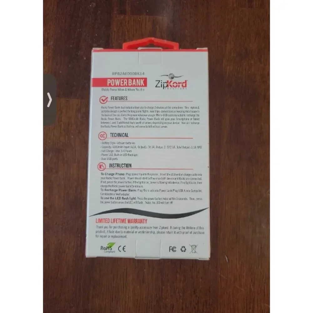 Zipkord rockz 3600mah